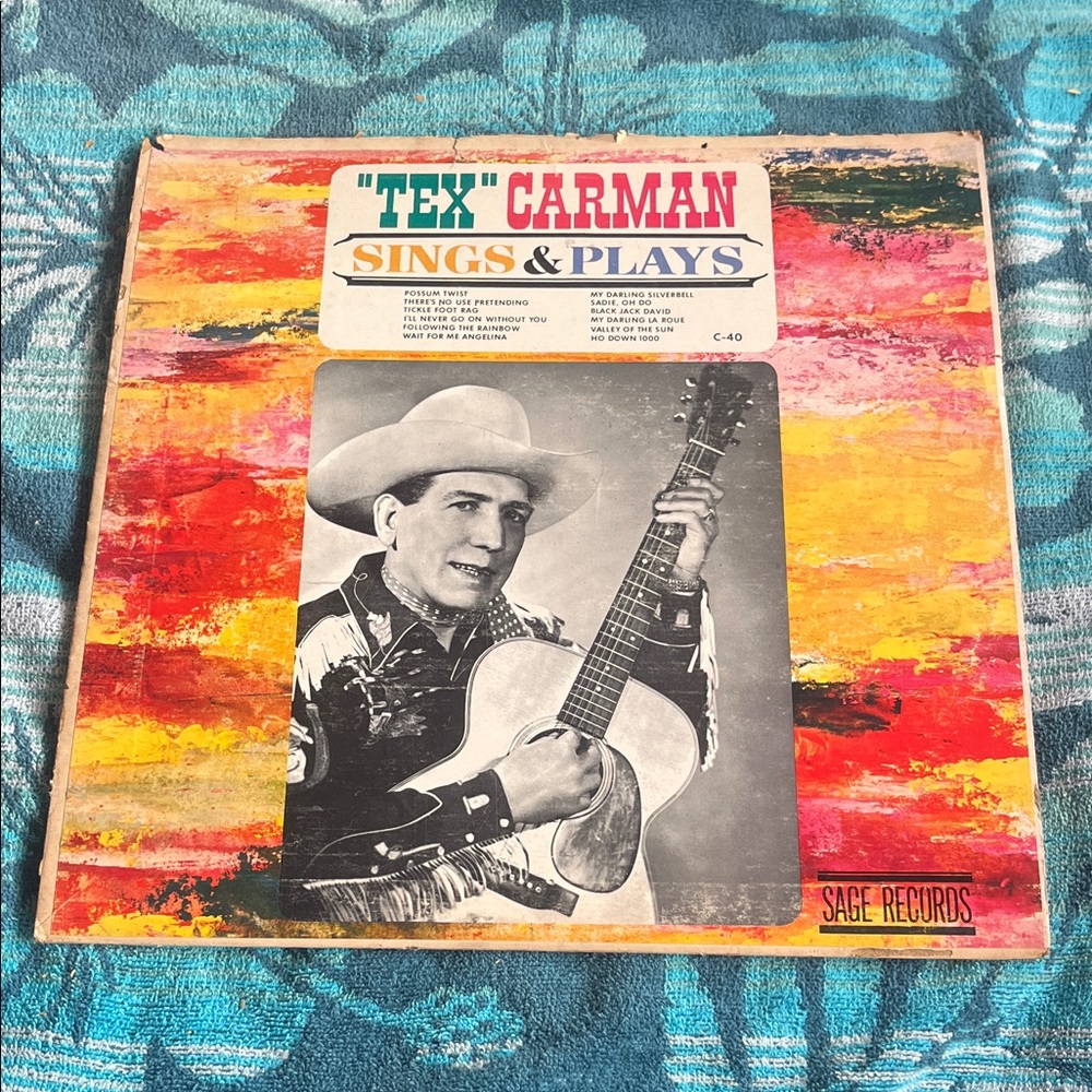 Tex Carman Sings & Plays Vinyl Record
